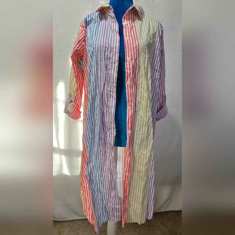 Multicolor Striped Men's Shirt